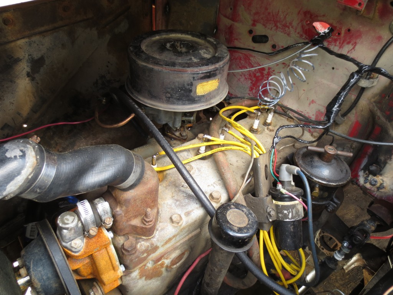 Fresh wires and hoses.